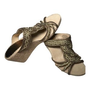 Laura Ashley Gold sandals